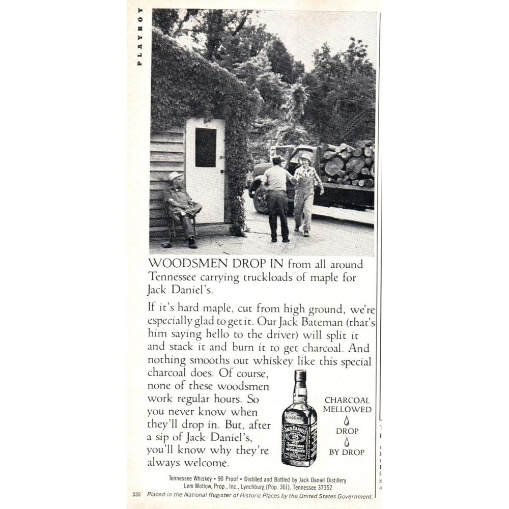 1978 Jack Daniels Tennessee Whiskey Log Truck Vintage Print Ad Wall Art Photo